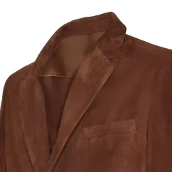 Clearance Fratelli Rossetti Bark-brown Suede Blazer | Bark brown