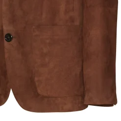 Clearance Fratelli Rossetti Bark-brown Suede Blazer | Bark brown