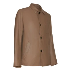 Clearance Fratelli Rossetti Beige Reversible Suede Jacket | Dove Grey