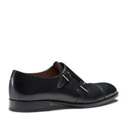Best Fratelli Rossetti Leather Double-buckle Derby Shoe | Black