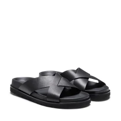 Flash Sale Fratelli Rossetti Leather Sandal | Black