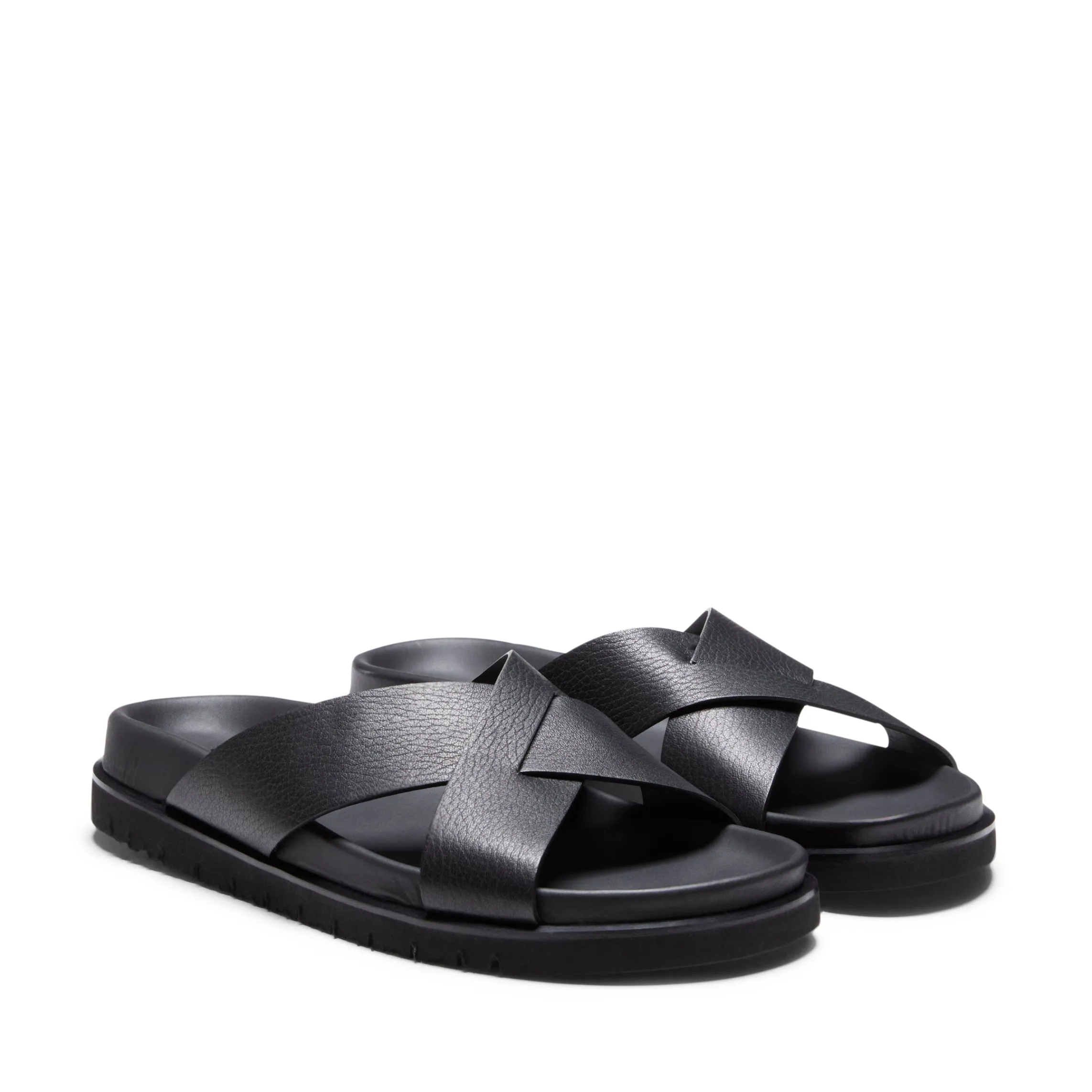 Flash Sale Fratelli Rossetti Leather Sandal | Black