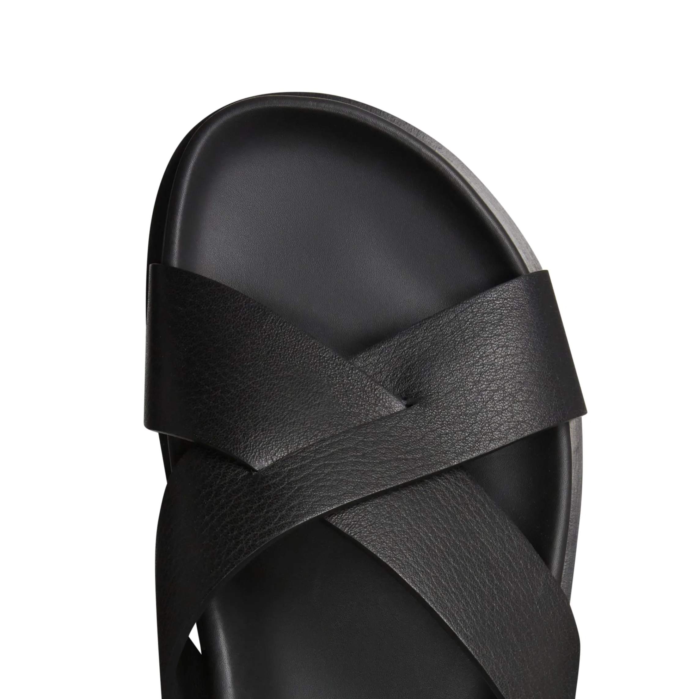 Flash Sale Fratelli Rossetti Leather Sandal | Black