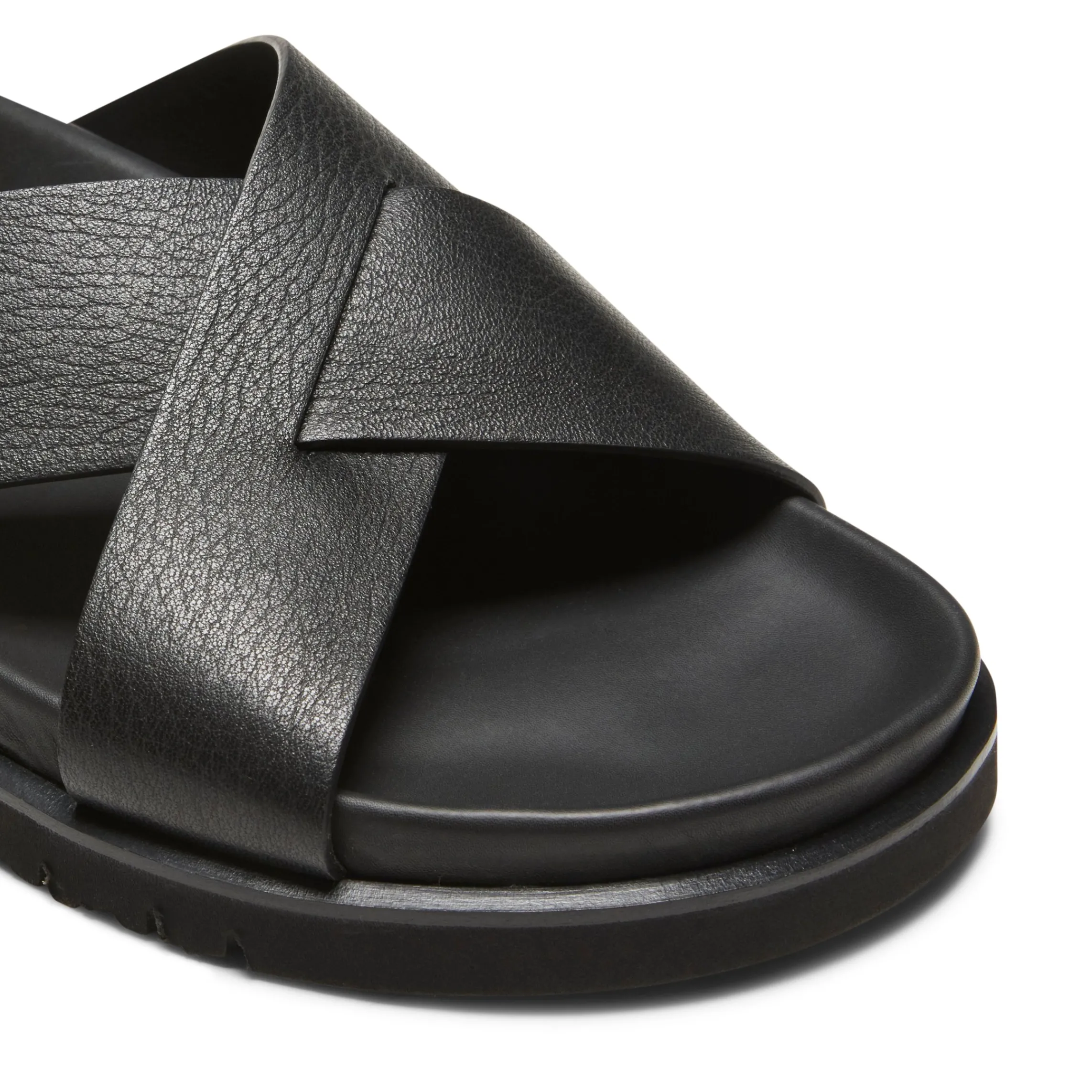 Flash Sale Fratelli Rossetti Leather Sandal | Black