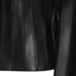 New Fratelli Rossetti Nappa Leather And Organza Jacket | Black