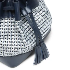 Shop Fratelli Rossetti Blue Bucket Bag | Navy