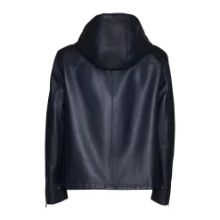 Clearance Fratelli Rossetti Blue Nappa Leather Jacket | Navy