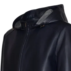 Clearance Fratelli Rossetti Blue Nappa Leather Jacket | Navy