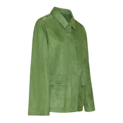 Cheap Fratelli Rossetti Blue Suede Jacket | Verde