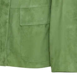 Cheap Fratelli Rossetti Blue Suede Jacket | Verde
