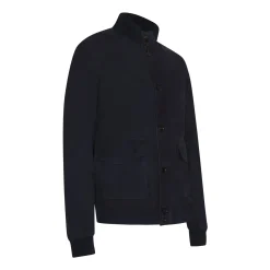 Outlet Fratelli Rossetti Blue Suede Jacket | Navy blue