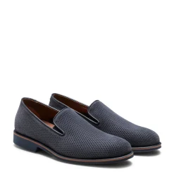 Hot Fratelli Rossetti Blue Suede Slippers | Navy blue