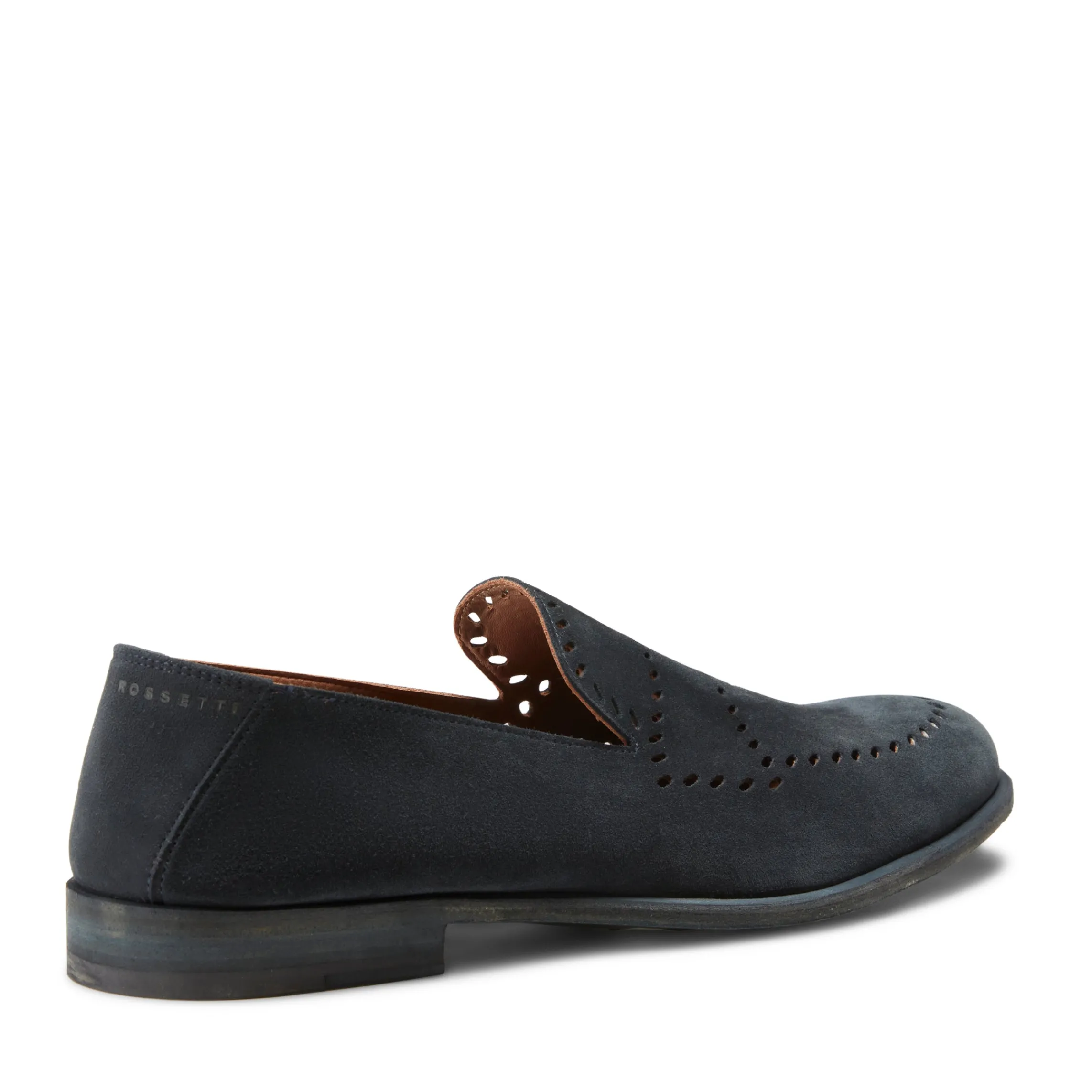 Online Fratelli Rossetti Blue Woven Suede Slippers | Navy blue