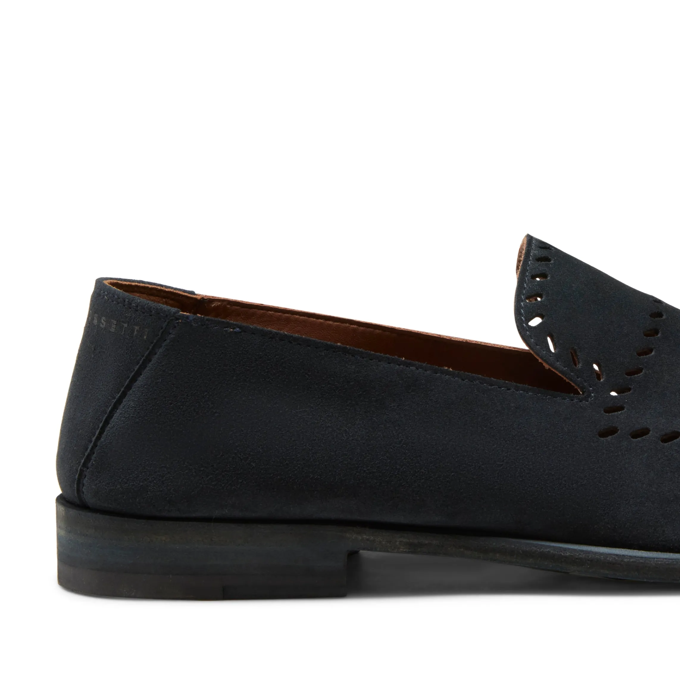 Online Fratelli Rossetti Blue Woven Suede Slippers | Navy blue