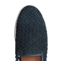 Hot Fratelli Rossetti Blue Woven Suede Sneaker | Navy blue