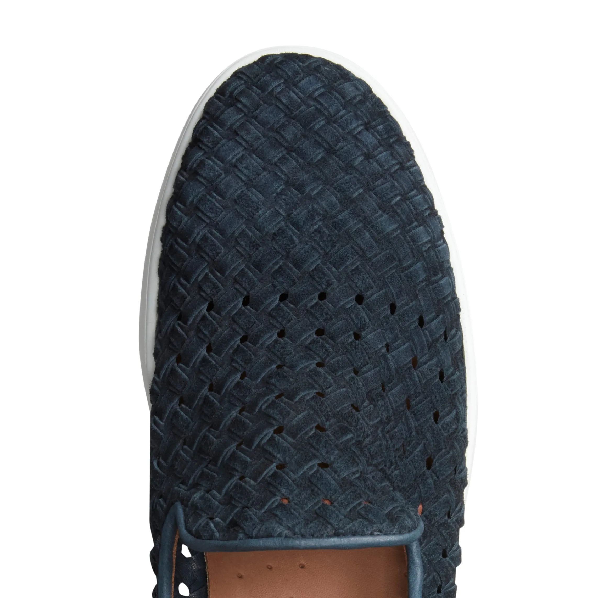 Hot Fratelli Rossetti Blue Woven Suede Sneaker | Navy blue