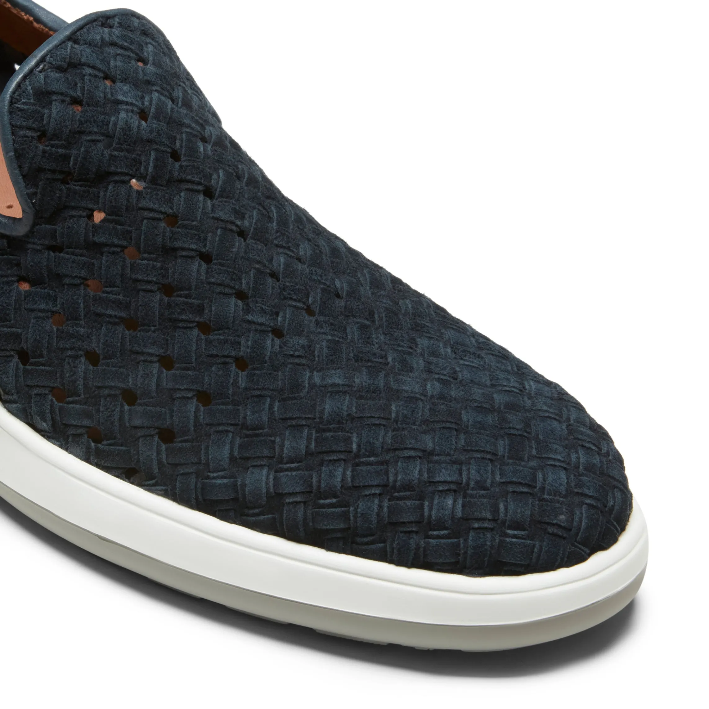 Hot Fratelli Rossetti Blue Woven Suede Sneaker | Navy blue