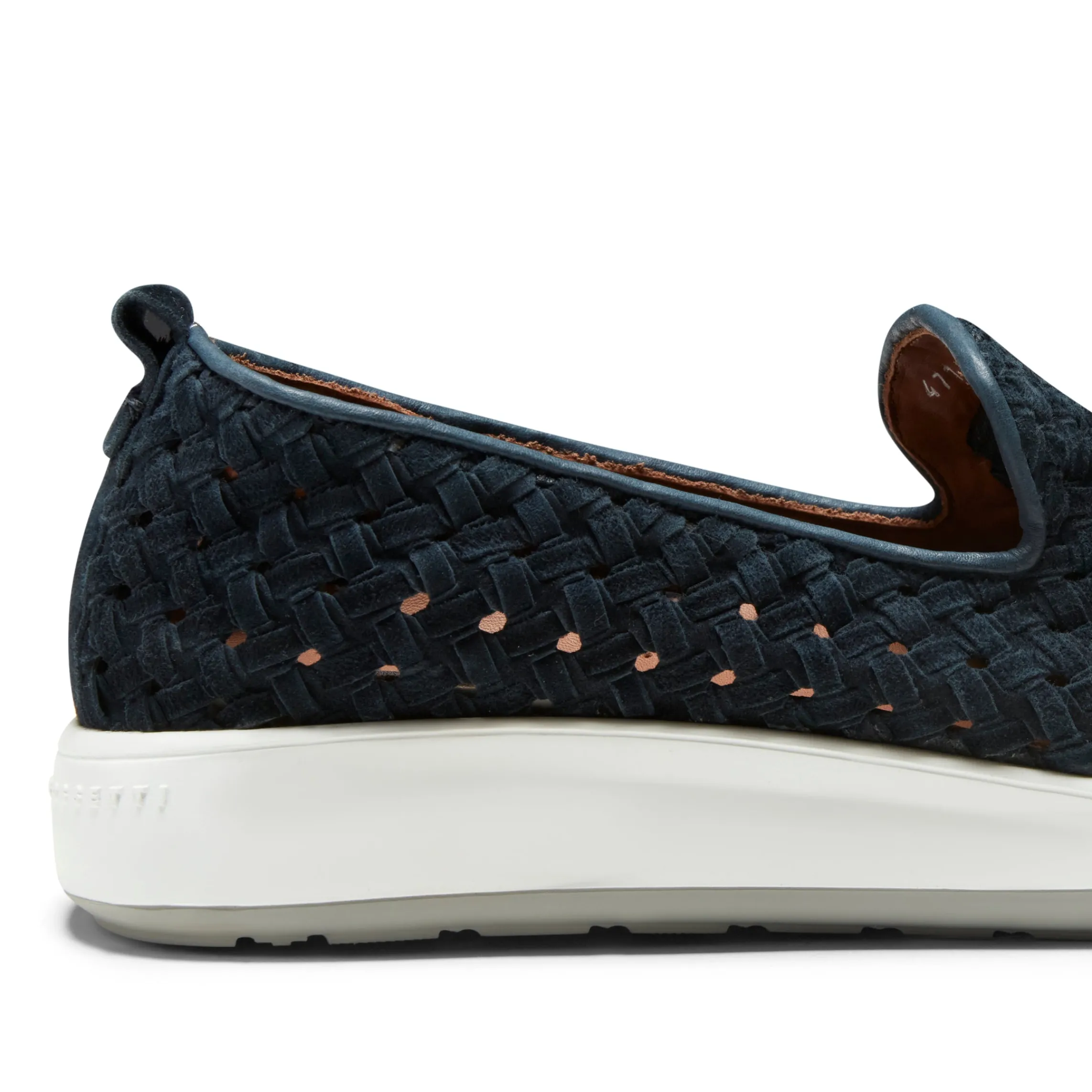 Hot Fratelli Rossetti Blue Woven Suede Sneaker | Navy blue