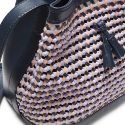 Hot Fratelli Rossetti Borsa In Pelle Blu/lilla- Beige