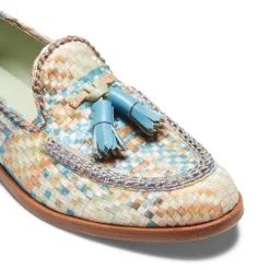 Discount Fratelli Rossetti Brera Loafer In Embroidered Fabric | Light blue