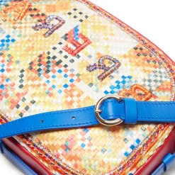Sale Fratelli Rossetti Brera Woven Shoulder Bag | Sun yellow