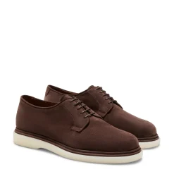 Clearance Fratelli Rossetti Suede Lace-up Shoe | Brown