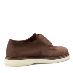 Clearance Fratelli Rossetti Suede Lace-up Shoe | Brown