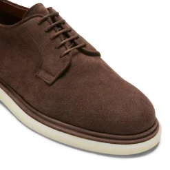 Clearance Fratelli Rossetti Suede Lace-up Shoe | Brown