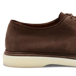 Clearance Fratelli Rossetti Suede Lace-up Shoe | Brown