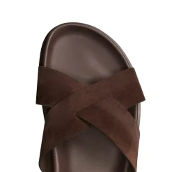 Clearance Fratelli Rossetti Suede Sandal | Brown