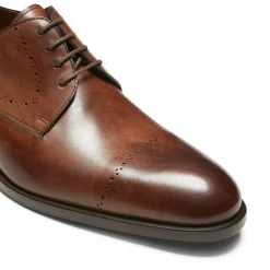 Discount Fratelli Rossetti Leather Lace-up Shoe | Chestnut