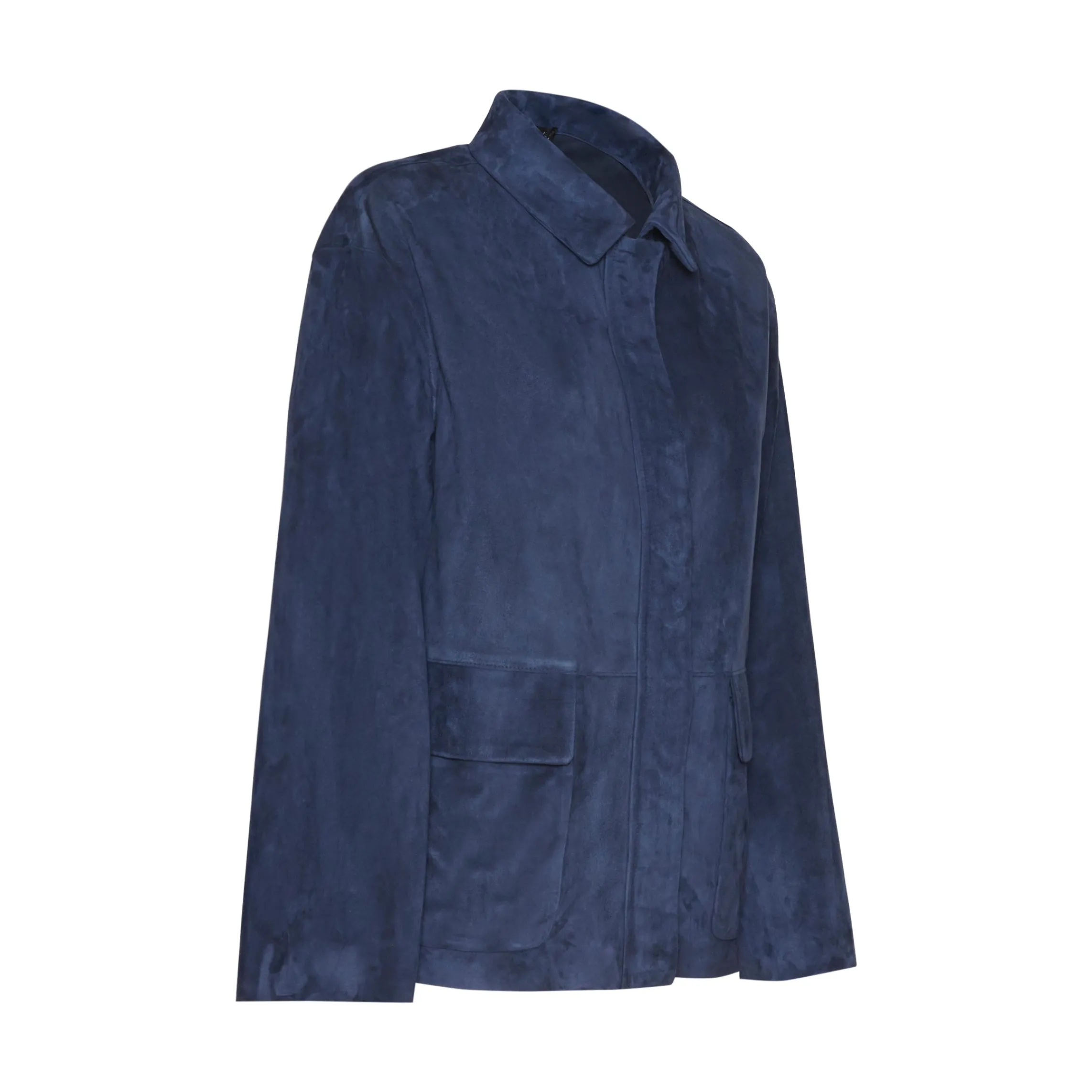 Fashion Fratelli Rossetti Clover Green Suede Jacket | Blue