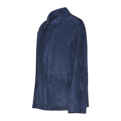 Fashion Fratelli Rossetti Clover Green Suede Jacket | Blue