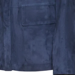 Fashion Fratelli Rossetti Clover Green Suede Jacket | Blue