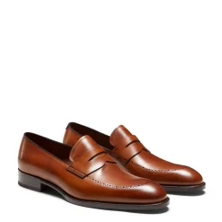 Clearance Fratelli Rossetti Couloured- Leather Loafer Cognac