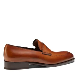 Clearance Fratelli Rossetti Couloured- Leather Loafer Cognac