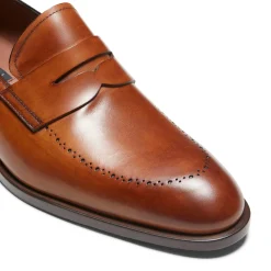 Clearance Fratelli Rossetti Couloured- Leather Loafer Cognac