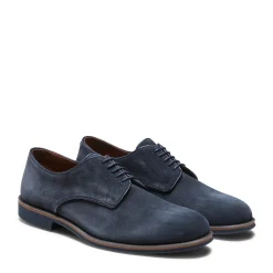 Discount Fratelli Rossetti Derby Uomo In Suede- Navy blue