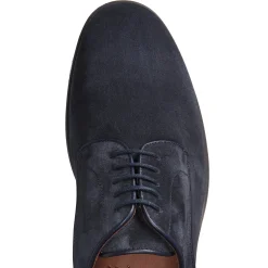 Discount Fratelli Rossetti Derby Uomo In Suede- Navy blue