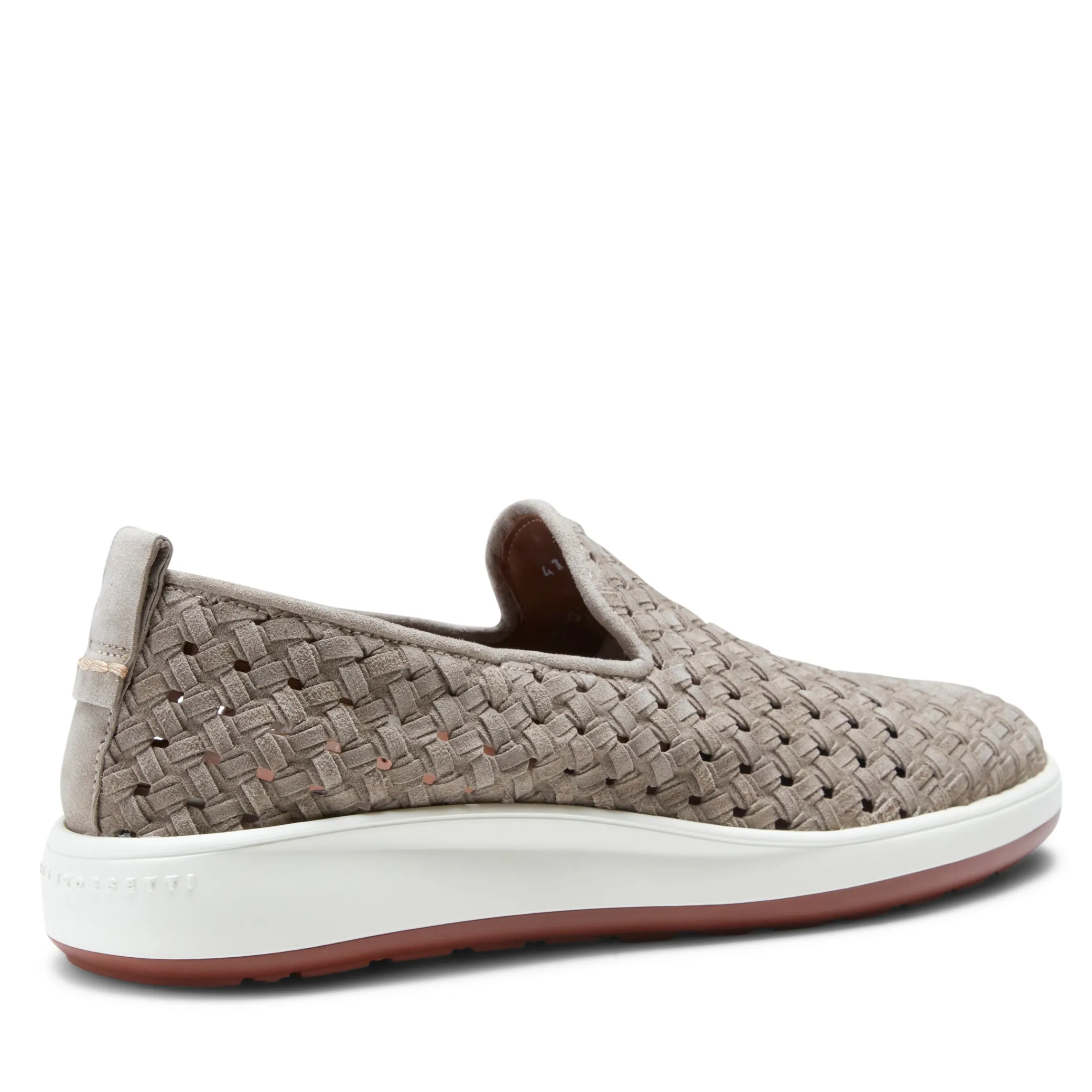 Store Fratelli Rossetti Woven Suede Sneaker | Dove Grey