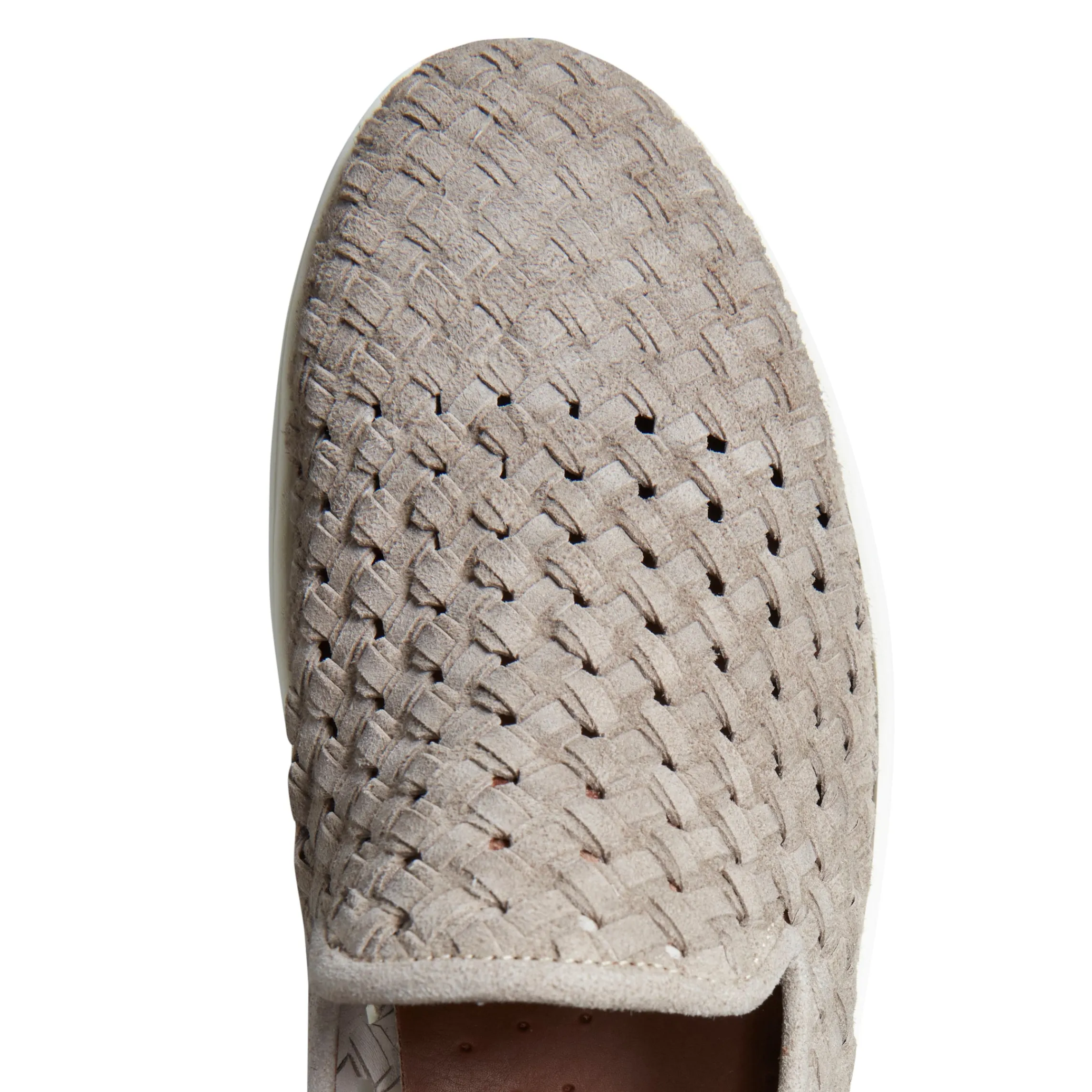 Store Fratelli Rossetti Woven Suede Sneaker | Dove Grey