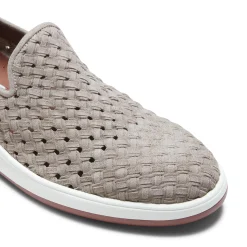 Store Fratelli Rossetti Woven Suede Sneaker | Dove Grey