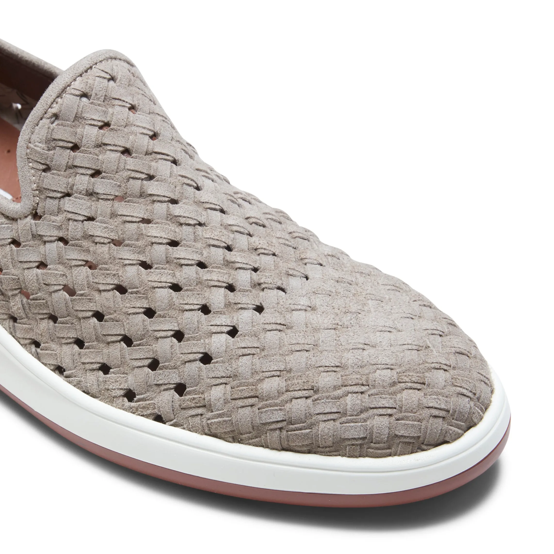 Store Fratelli Rossetti Woven Suede Sneaker | Dove Grey