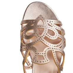 Store Fratelli Rossetti Gold Leather Sandal | Light gold