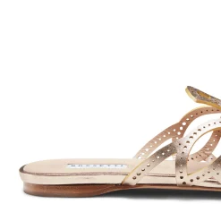 Store Fratelli Rossetti Gold Leather Sandal | Light gold