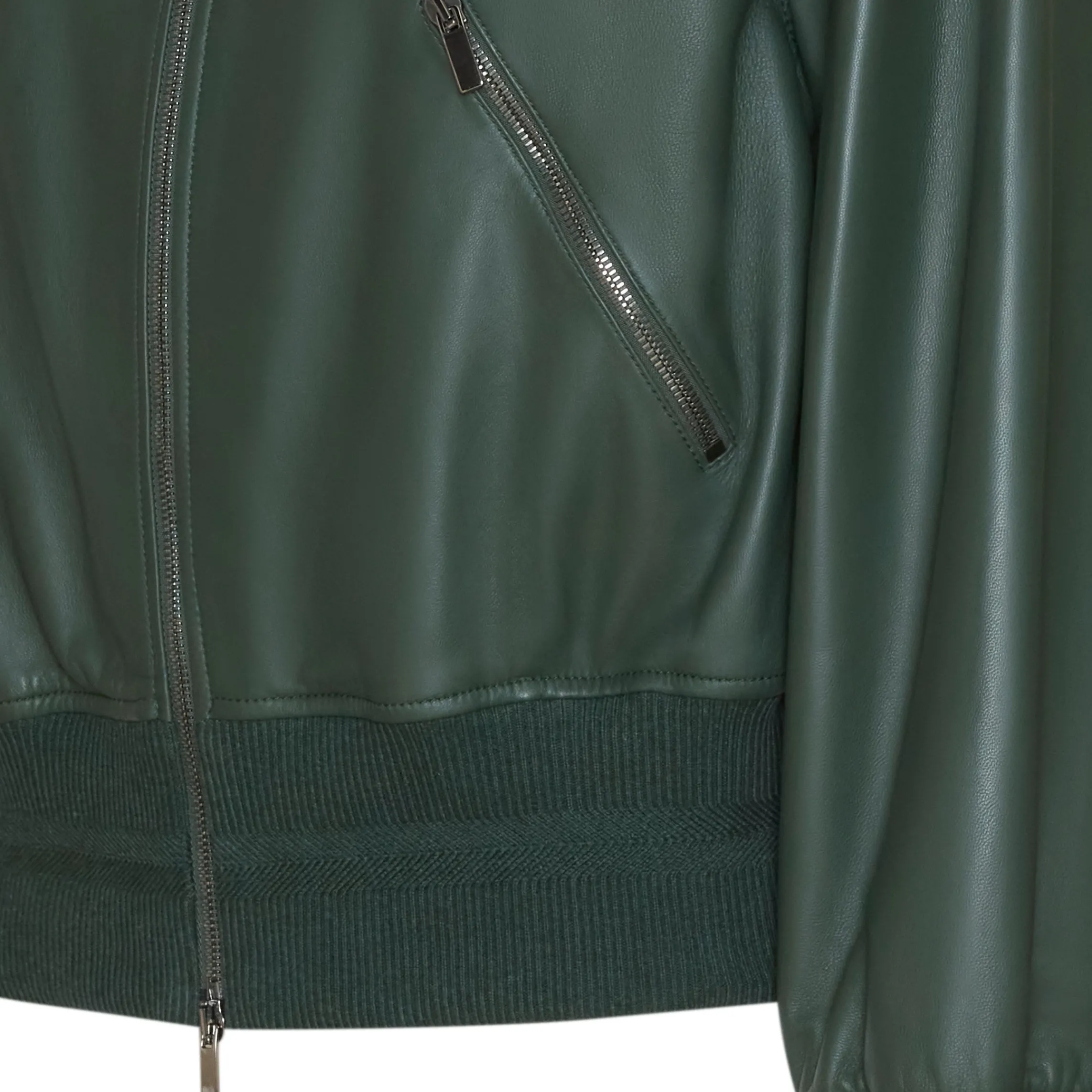 Clearance Fratelli Rossetti Nappa Leather Bomber | Green