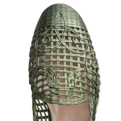 Cheap Fratelli Rossetti Green Woven Slipper | Verde