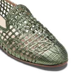 Cheap Fratelli Rossetti Green Woven Slipper | Verde
