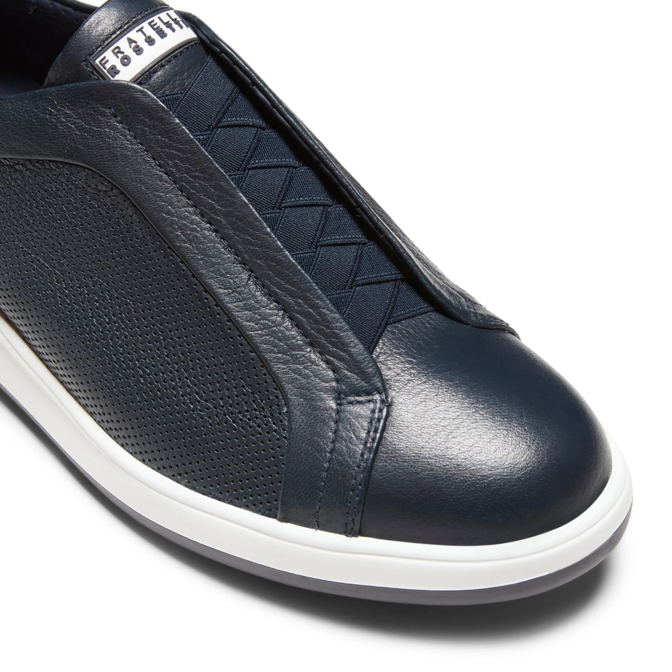 Outlet Fratelli Rossetti Grey Leather Sneaker | Navy blue