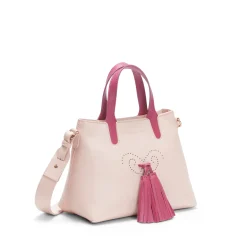 Cheap Fratelli Rossetti Grey Small Hobo Tote Bag | Powder pink